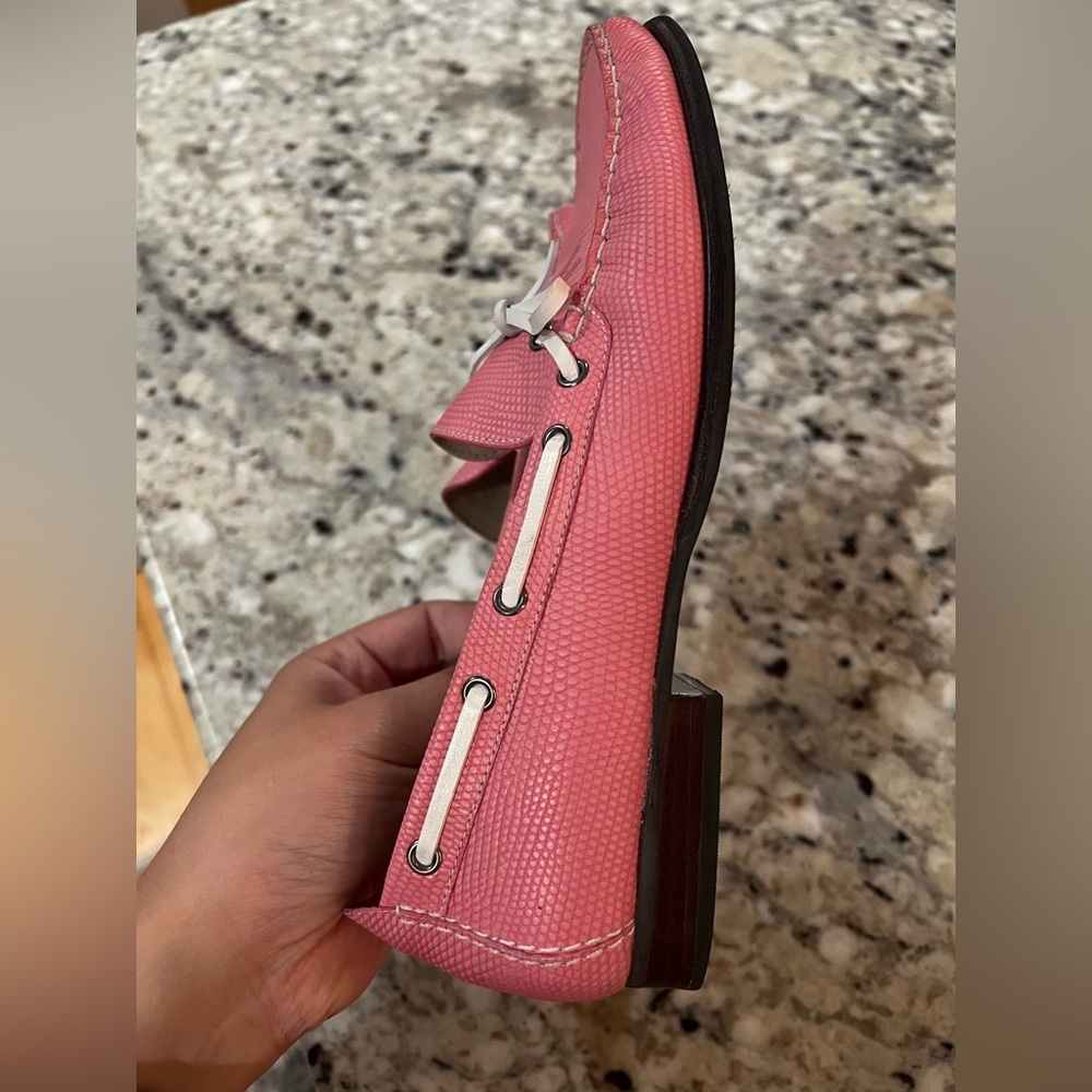 Talbots Women’s Pink Pastel‎ Loafers Moccasins Bow Tie Size 7.5 - Picture 7 of 8